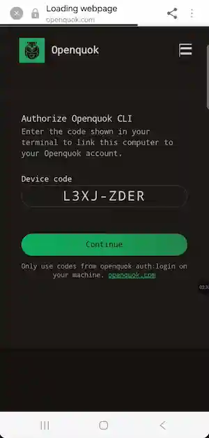 OAuth mobile login