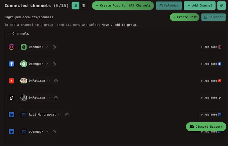 Step 2 - Connect Channel