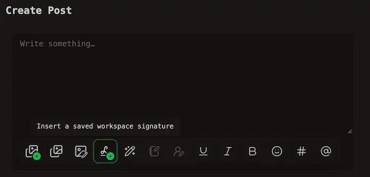 Insert a Signature