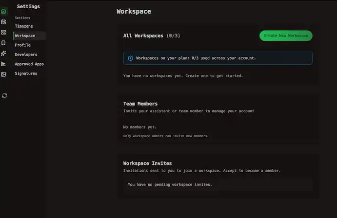 Invite Team Member in Setting