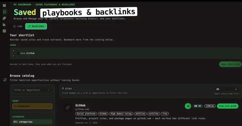 Explore Backlinks