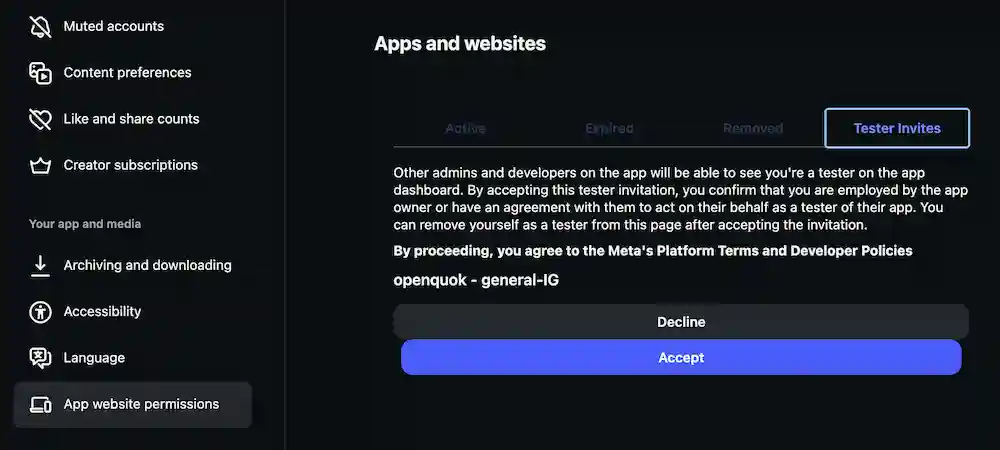 Step 3 - Accept invite