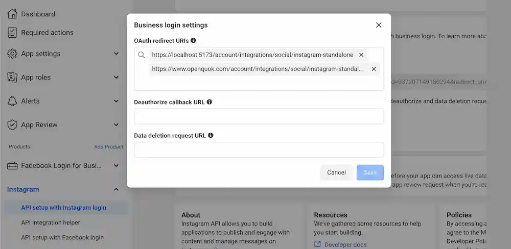 Step 3 - Set Redirect URI